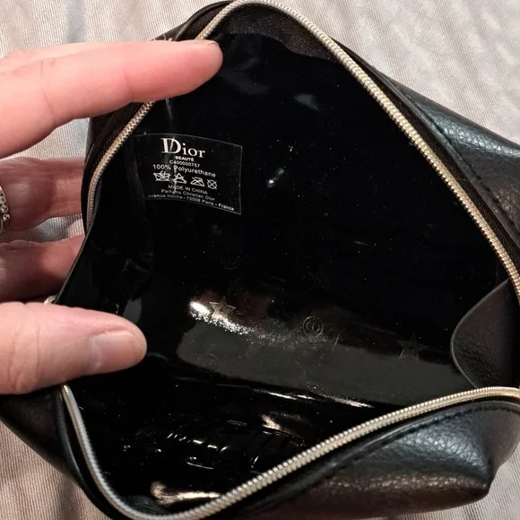 Dior Black, White & Gold Makeup Bags Set Of 2 - Picture 13 of 15